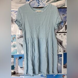 La Hearts Light Blue Babydoll Dress